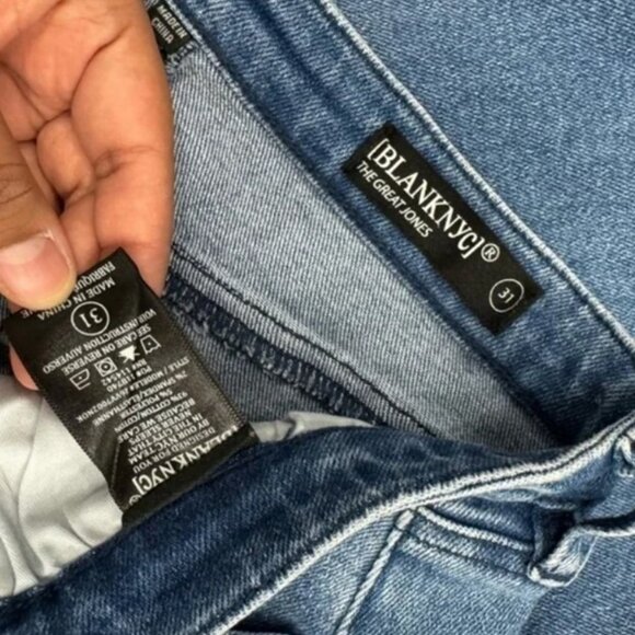 Blank NYC The Great Jones blue high rise skinny jeans size 31 - Picture 4 of 4